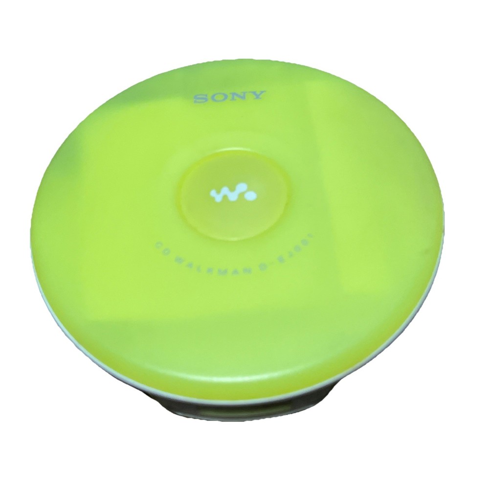 Sony CD Walkman Portable Compact Disc Player Green D-EJ001 TESTED WORKS