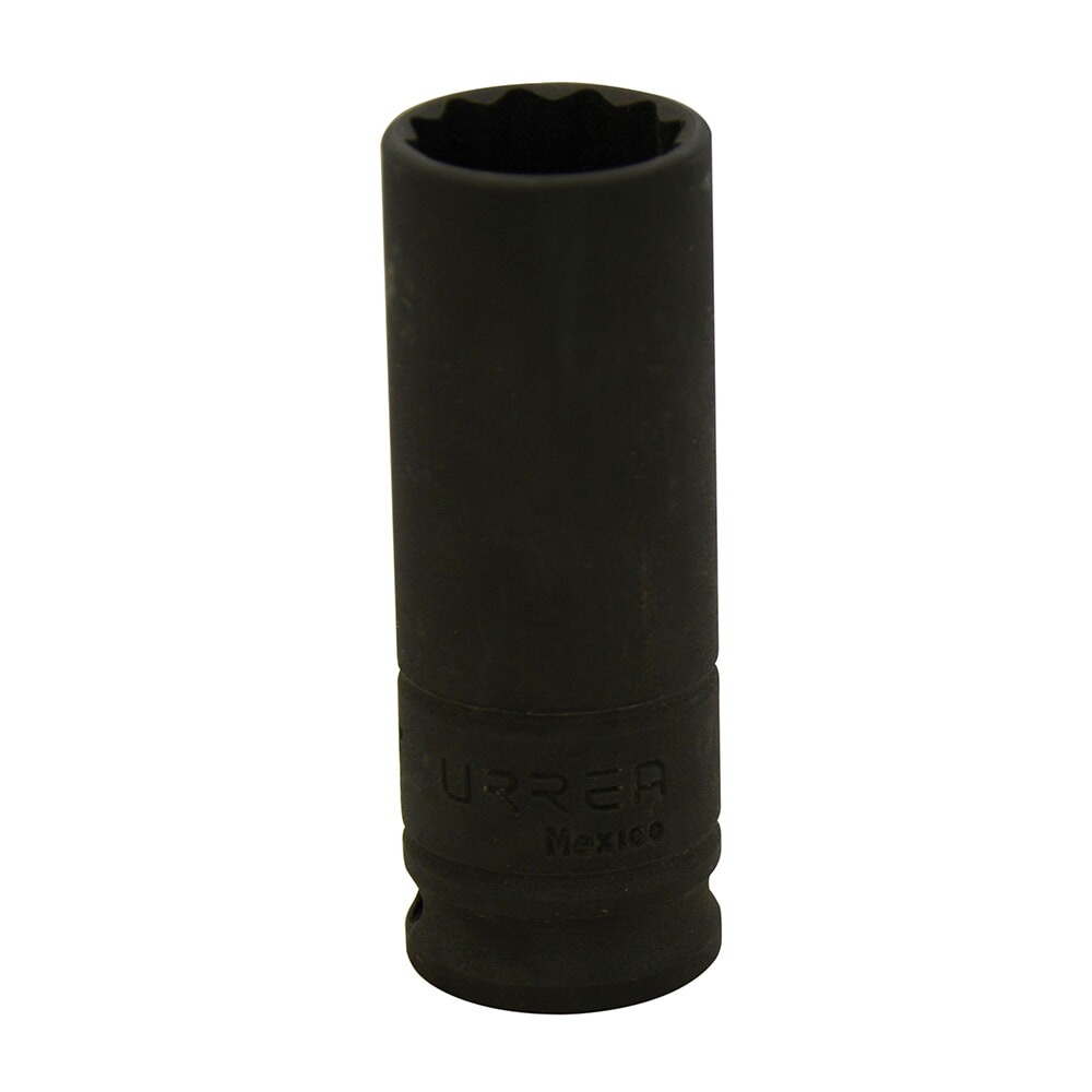 URREA 7716 3/8" Drive Black Deep Impact Socket 12 Point 1/2"