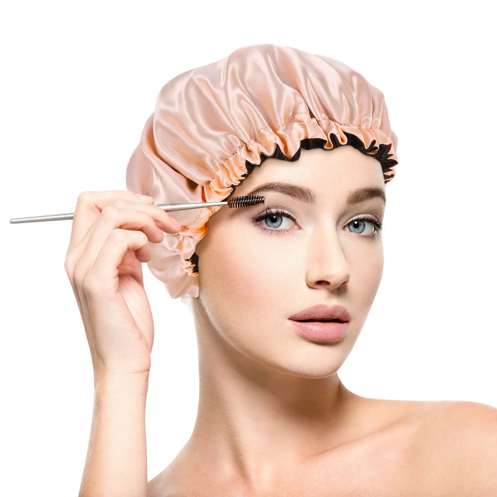 2 Pack Satin Bonnet Silk for Sleeping, Double Layer Adjustable S