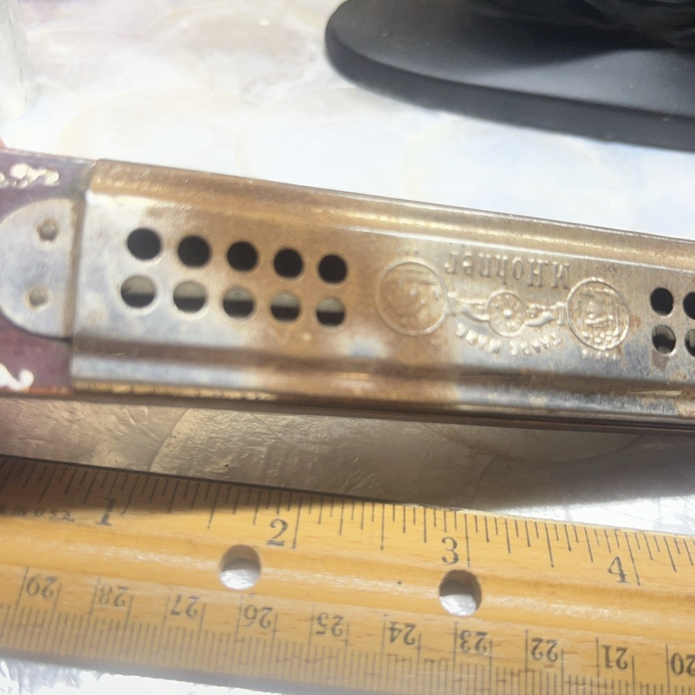 M Hohner's Best German Made Double Sided Harmonica Hammered Reeds