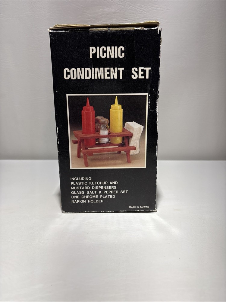 Vintage Menards Picnic Condiment Set