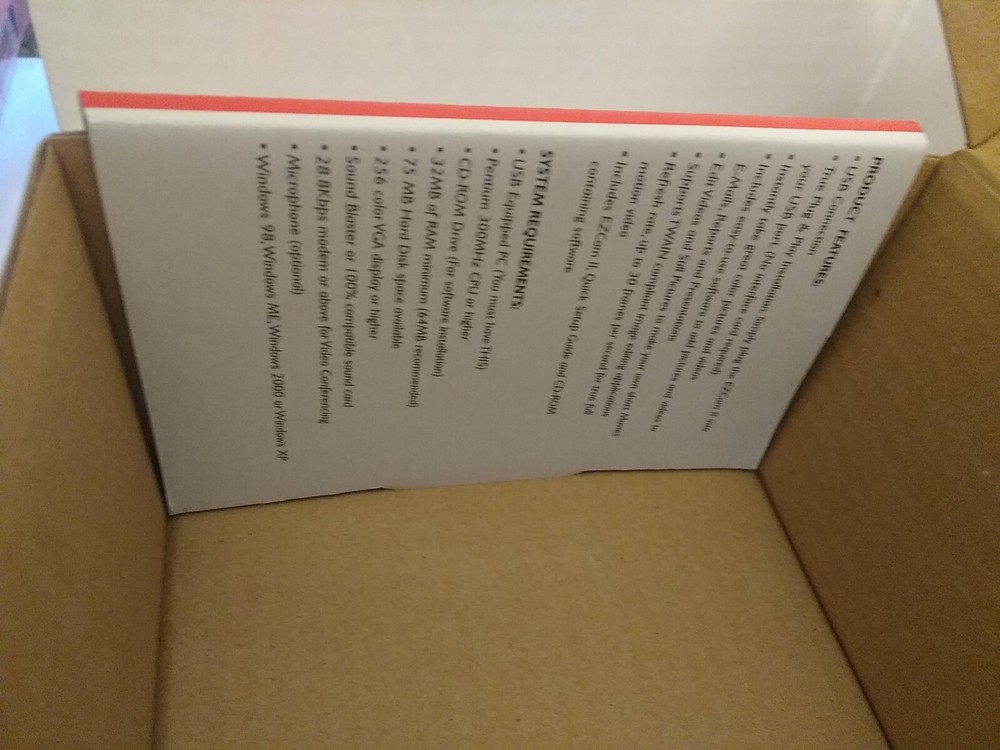 Ezonics EZ Cam II USB PC Digital Video Camera Webcam for Windows 98, ME, 2000 XP