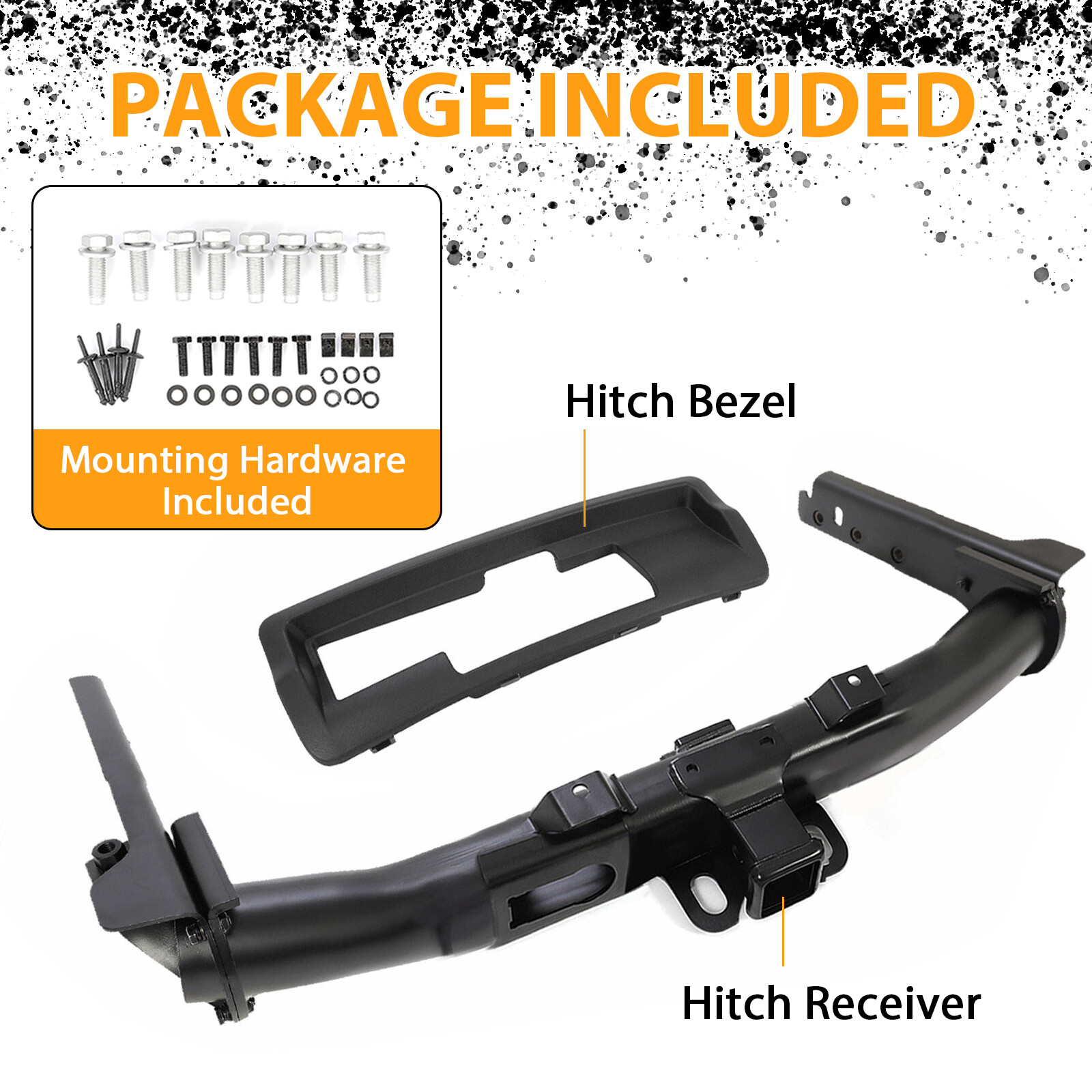 For 2011-2022 Jeep Grand Cherokee Steel Rear Trailer Hitch Receiver Hitch Bezel