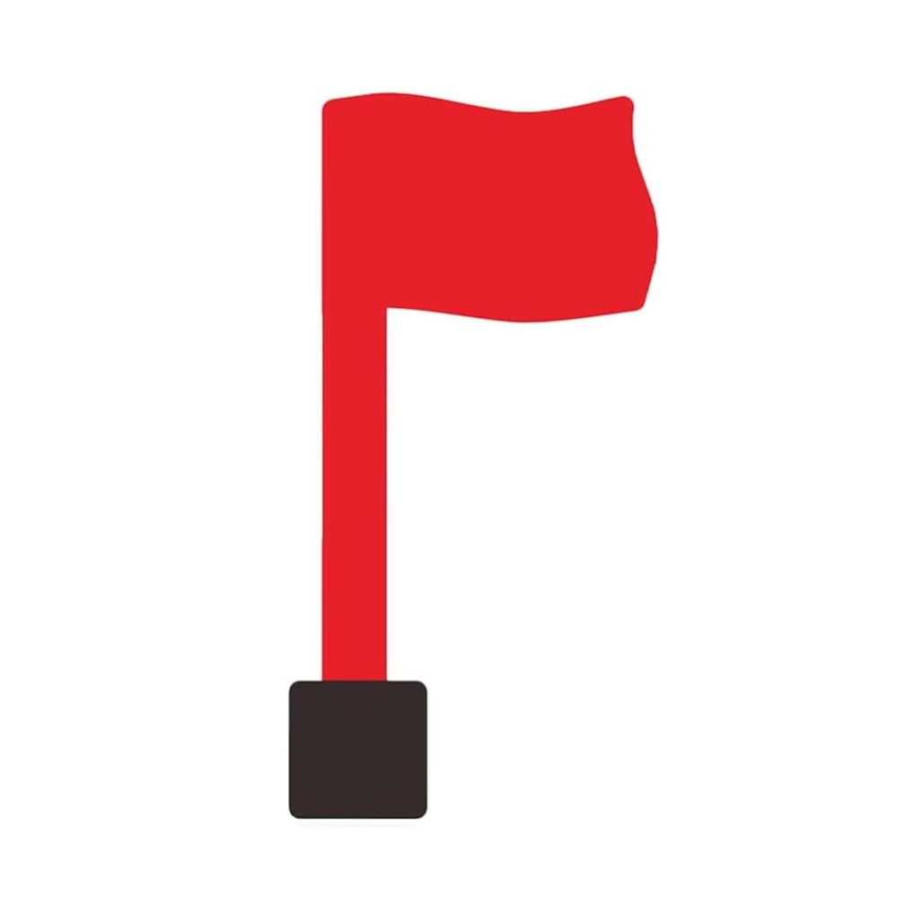 Mailbox Replacement Flag Kit Red Universal Flag with Adhesive Mounting Pads