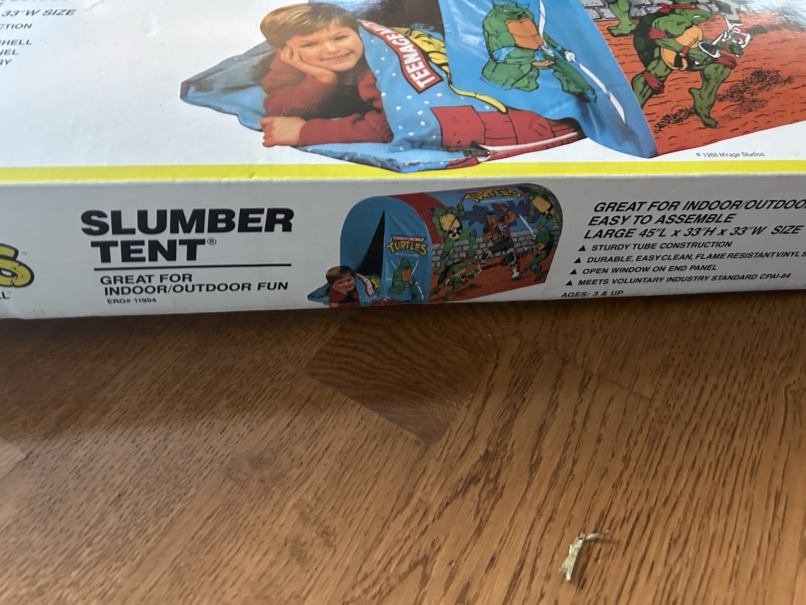 Teenage Mutant Ninja Turtles Slumber Tent TMNT 1988 Vintage Rare Complete W Box