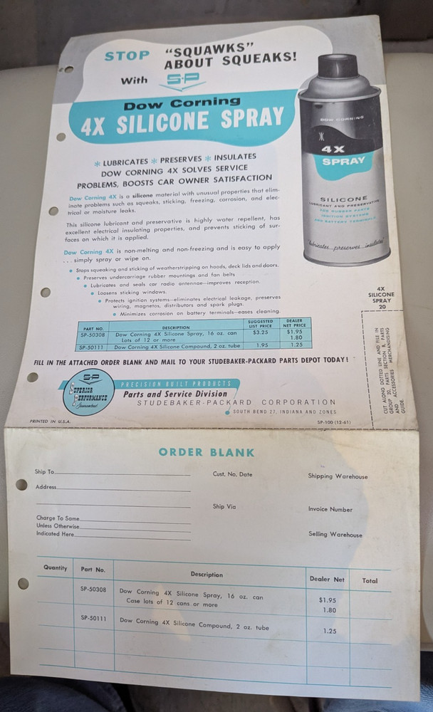 Studebaker Accessories Silicone Spray Flyer