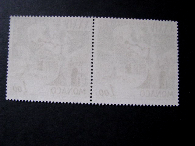Monaco Stamp Issue Complete Pair Scott # 600 Never Hinged Unused
