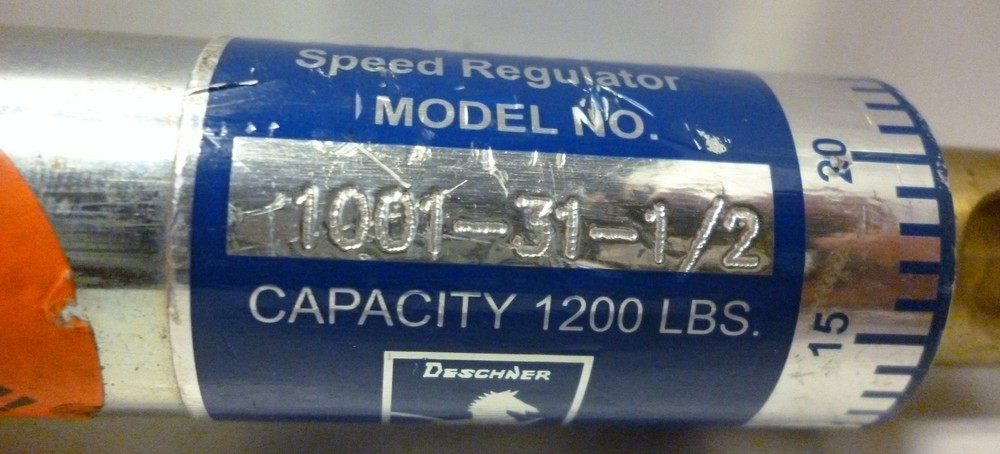Deschner 1001-31-1/2 Speed Regulator