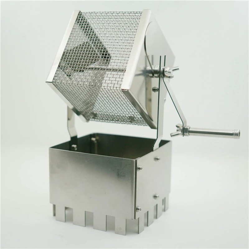 Hand-cranked Bean Roasting Machine Direct Fire Hand Net, Square Roasting Cage