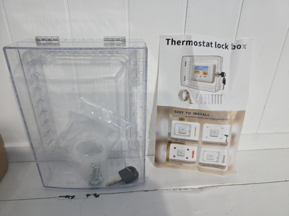 New Thermostat Clear Lock Box