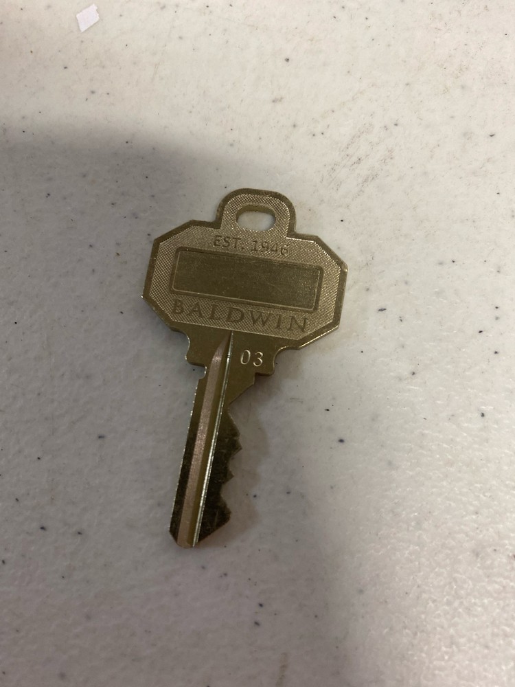 Baldwin C House Key Blank
