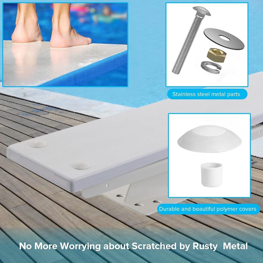 Essential Diving Board Installation Kit with Stainless Steel Components
