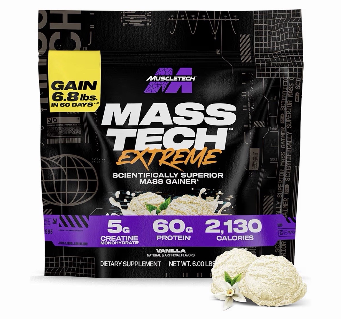 Mass-Tech™ Extreme, Vanilla, 6 lbs (2.72 kg)