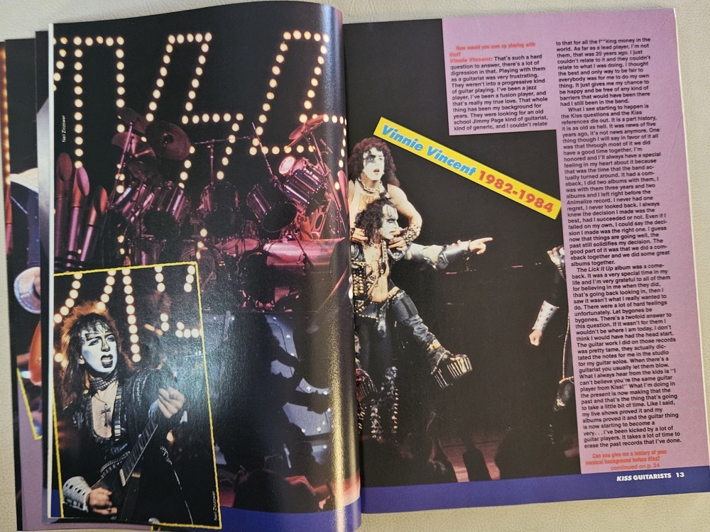 KISS Guitarists Magazine 1989
