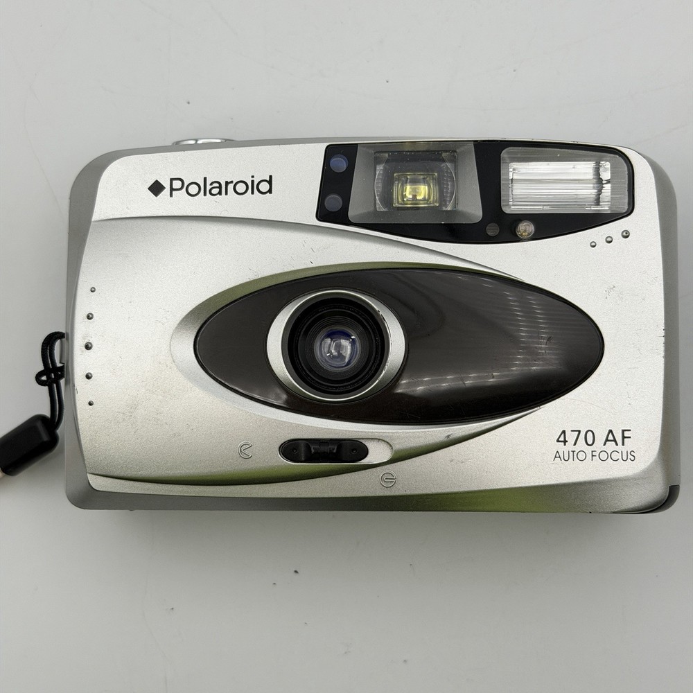 Polaroid 470 AF Auto Focus 35mm Camera With Flash - WORKS