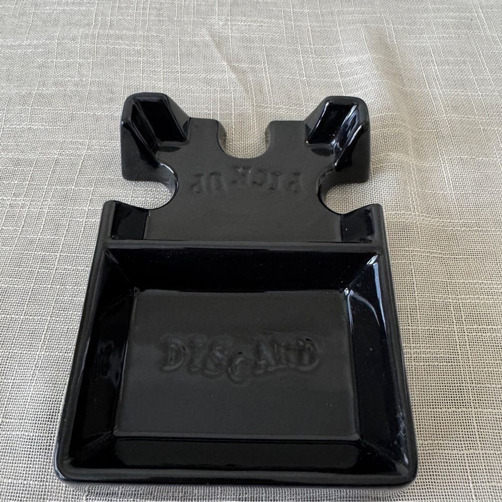Ceramic Playing Cards Tray Holder Restoration Hardware