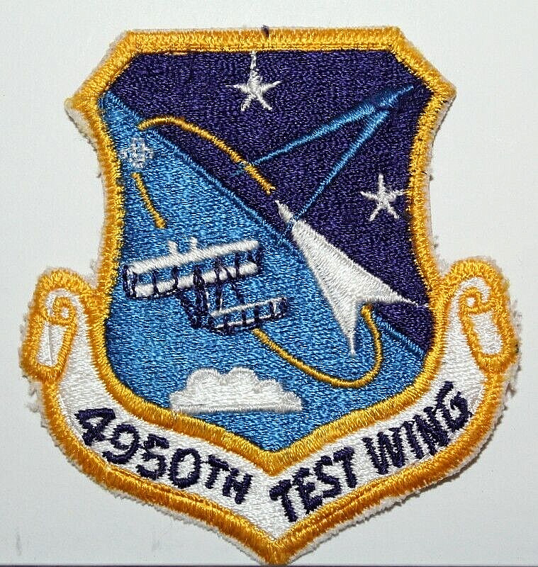 US Air Force 4950th Test Wing Full Colored Insignia Badge Emblem Crest Patch