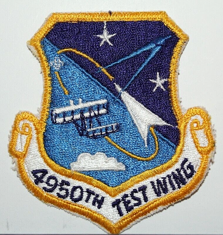 US Air Force 4950th Test Wing Full Colored Insignia Badge Emblem Crest Patch