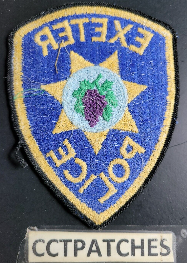 EXETER, CALIFORNIA POLICE SHOULDER PATCH CA