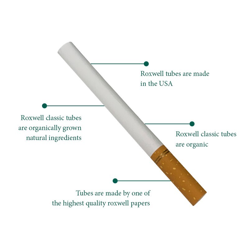 Roxwell Green Menthol Cigarette Tubes 100mm Size Pre-Roll Tubes 5 Pack of 200 Ct