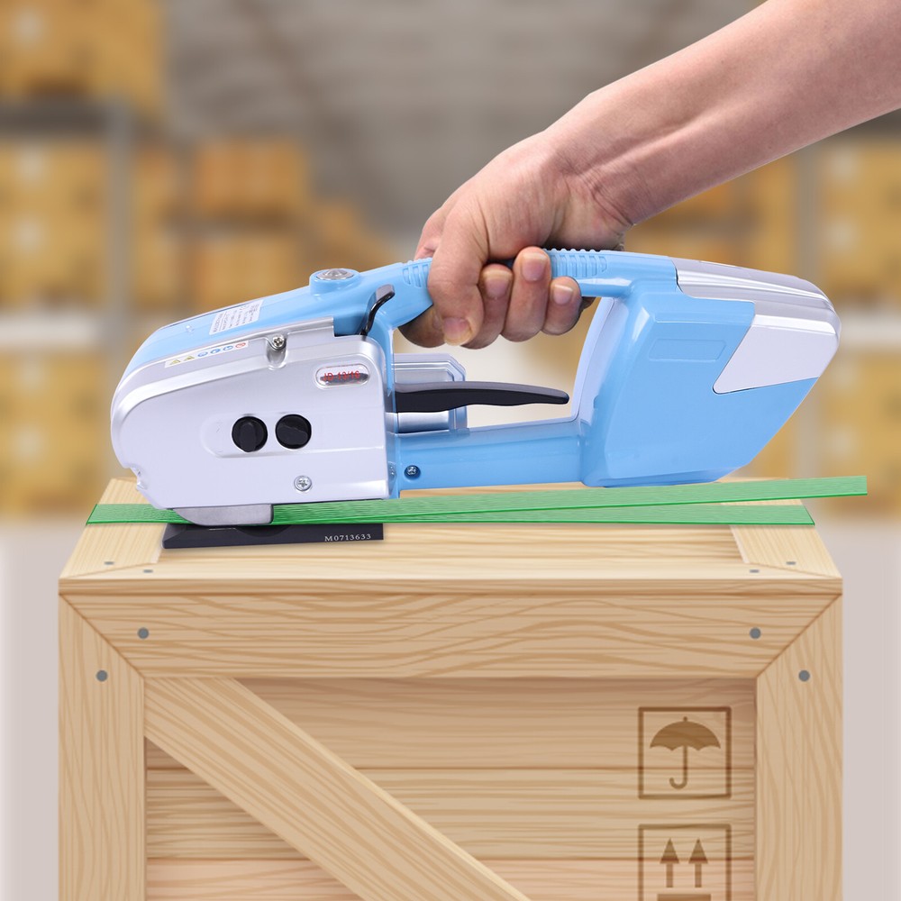 450W Handheld Strapping Machines Battery Powered Strapper PP Belt Packing Tool