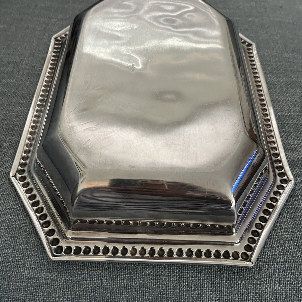 Vintage Hexagonal EPNS Raised Serving Dish.