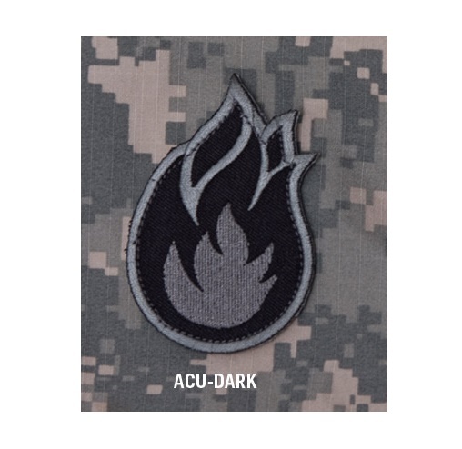 MSM Morale Patch Milspec Monkey - Fire Ball FireBall Flame Bomb EOD - ACU DARK
