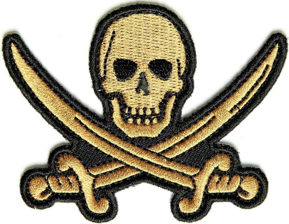 PIRATE SWORD SKULL PATCH