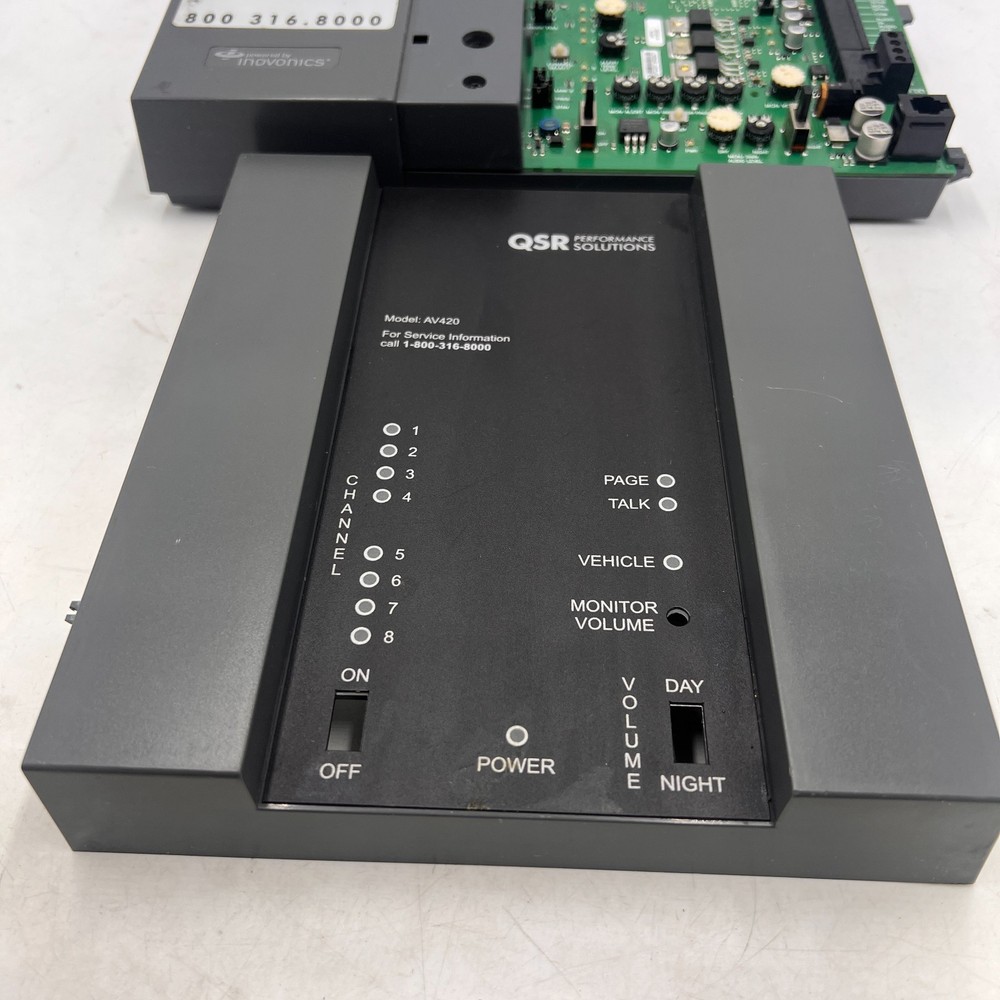 QSR / Inovonics AV420 Drive-Thru Intercom Base Station Controller