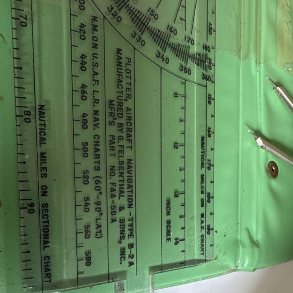 General Electric Marine Navigation Kit with Plotter, Dividers, Protractor