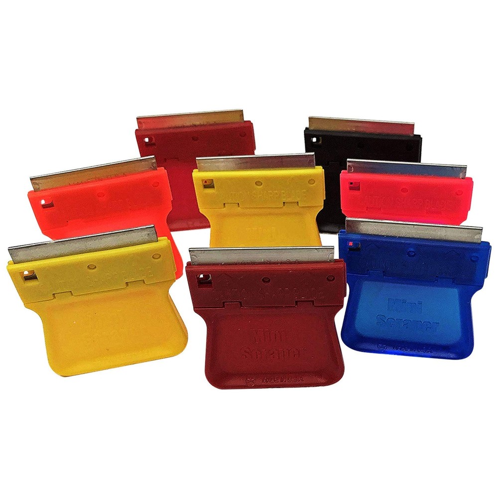 MINISCRAPER® Original Mini Scraper Razor Tool – 8 Pack U.S. Multiple Colors