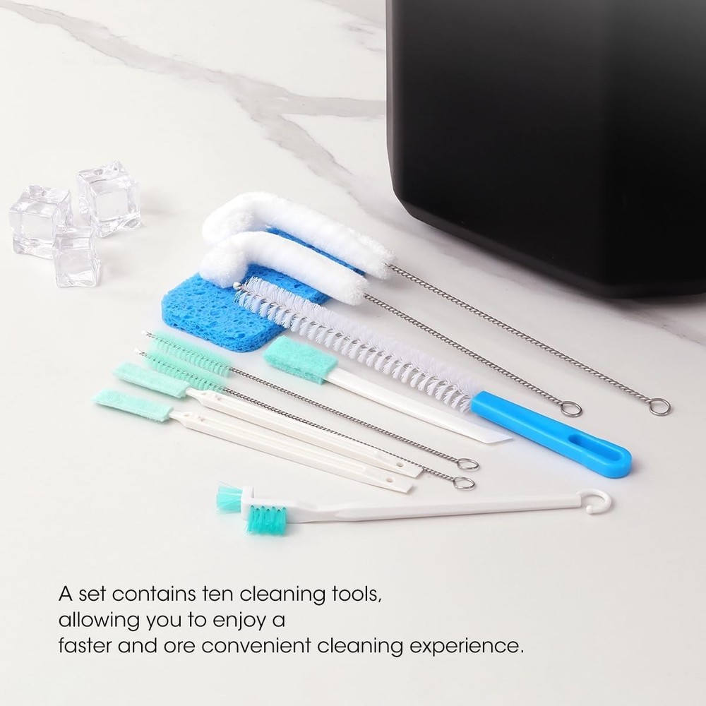 Versatile Ice Maker Cleaner Brush Set: 10 Tools for Deep Cleaning Solutions
