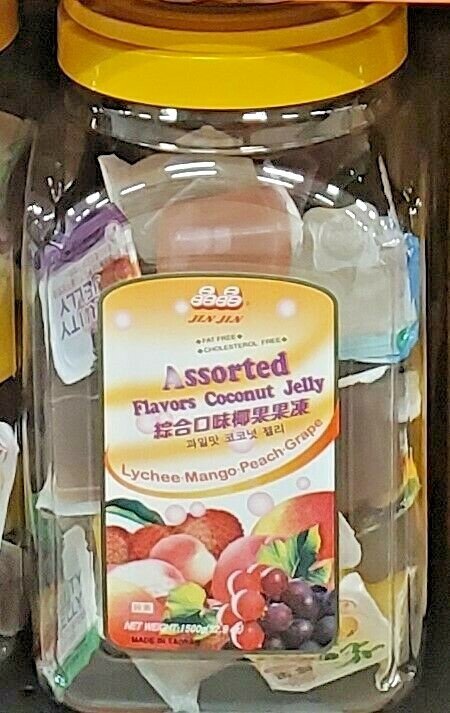 2 PACK MANGO COCONUT & ASSORTED FLAVORS  COCONUT JELLY(LYCHEE,MANGO,PEACH &GRAPE