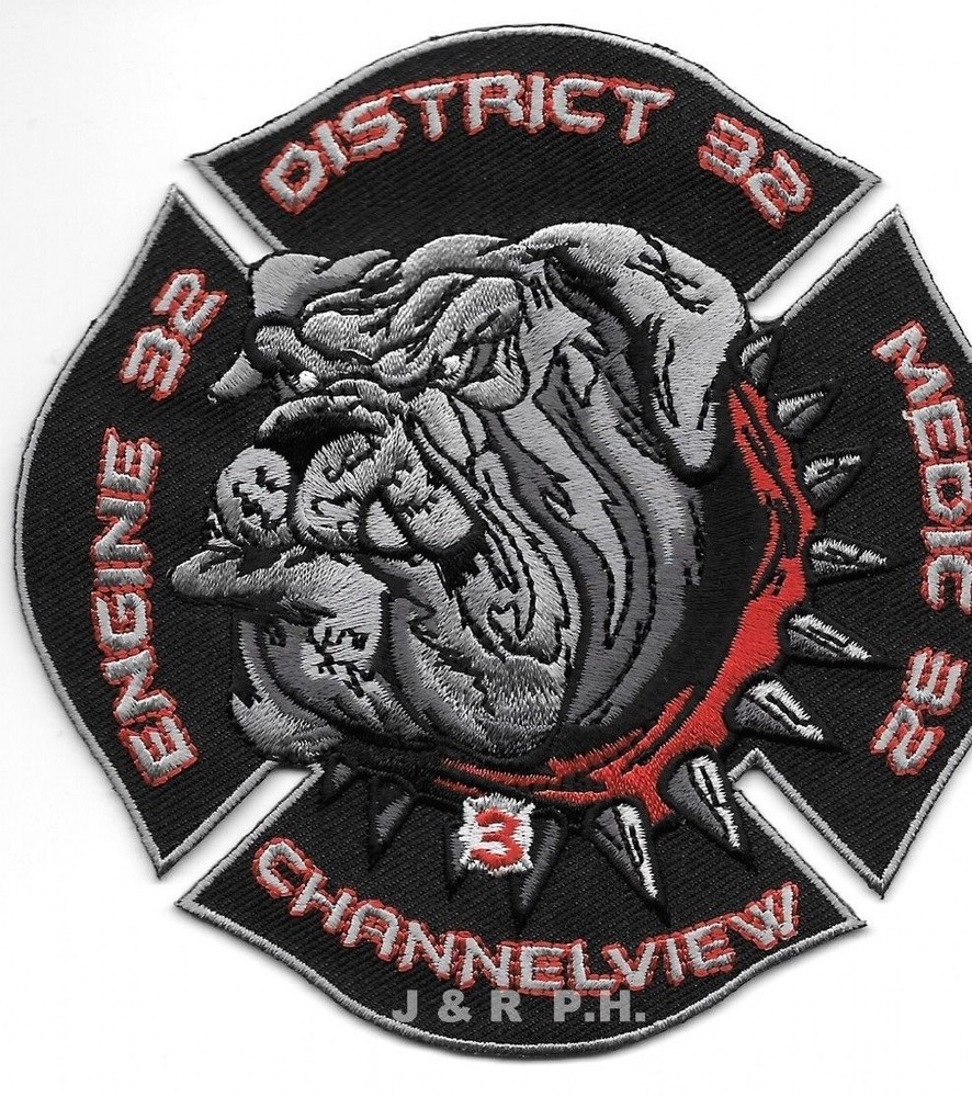 Channelview  Engine-32 / Dist.-32 / Medic-32, TX (4.5" x 4.5" size) fire patch