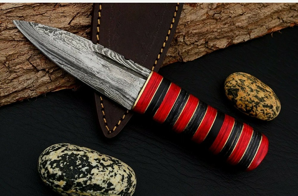 8 inches Celtic Scottish Dirk SGIAN DUBH DAGGER Bone Handle Knife.