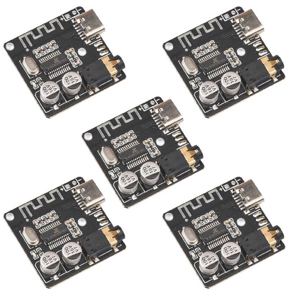 HiLetgo 5pcs Bluetooth 5.0 Mp3 Lossless Decoder Board VHM-314 USB-C Audio Blueto