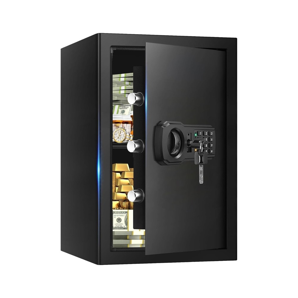3.4 Cub Large Fireproof Safe Home, Digital Home Safe Box Fireproof Waterproof...