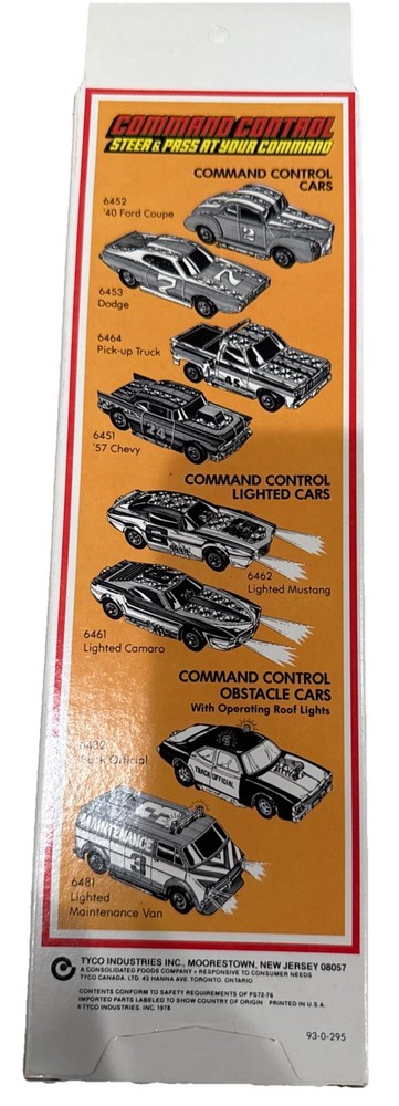 1 Case ( 24) Vintage TYCO Command Control Racing Track 9" Straight Pair 6432
