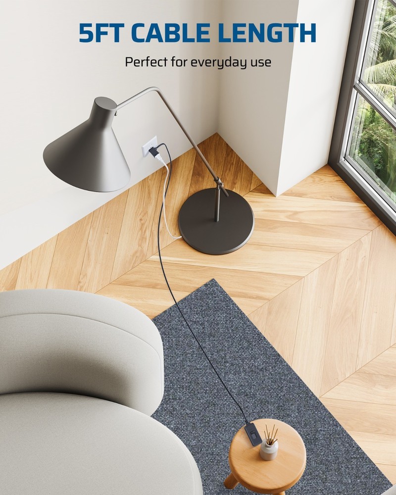 DEWENWILS Plug in Dimmer Switch for Lamp, Full Range Slide Control