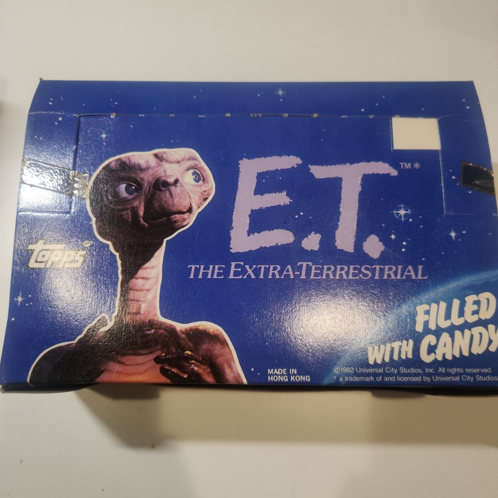1982 Topps E.T. Movie Candy Head Display Box - Empty Box