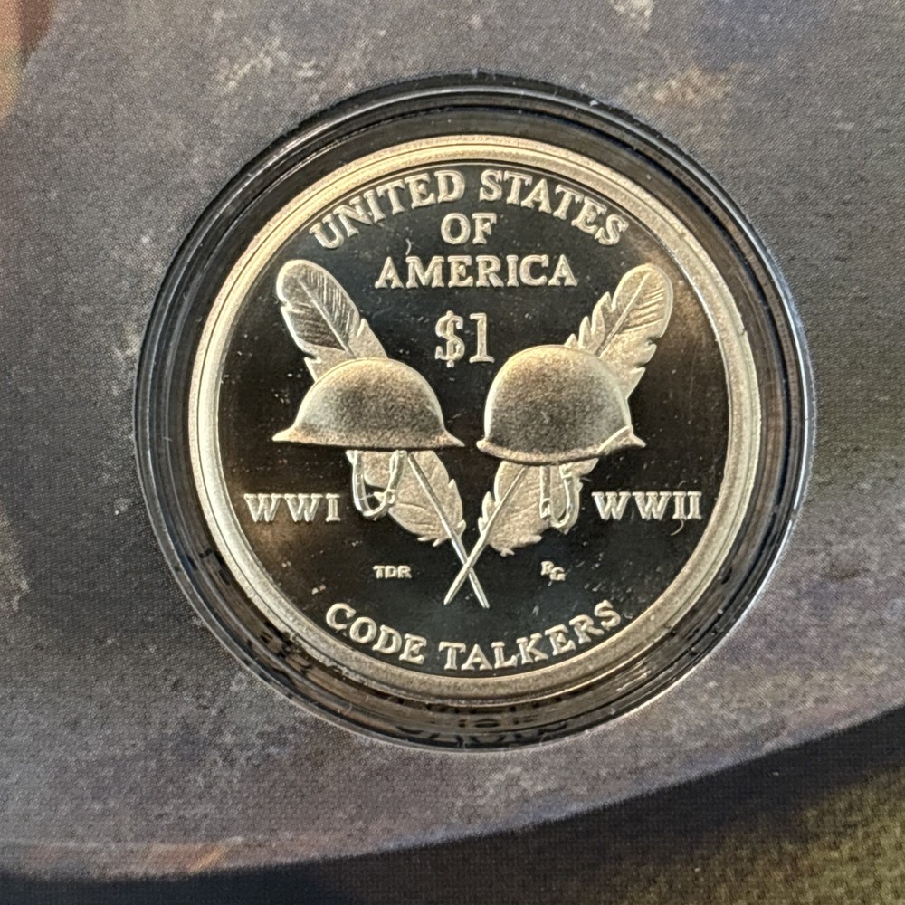 2016 US Mint Code Talkers Native American $1 Coin & Currency (LOW SERIAL) Set