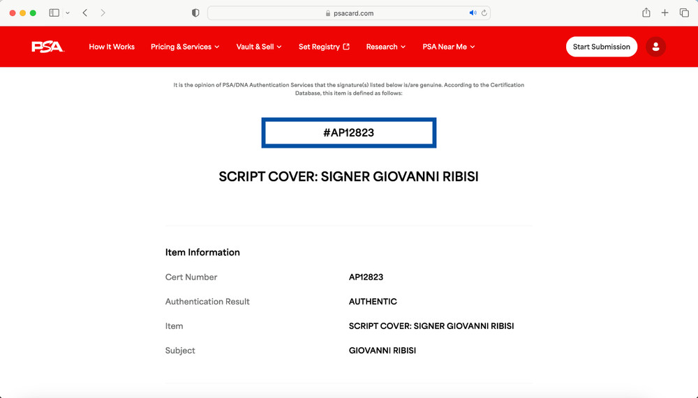 Giovanni Ribisi signed Saving Private Ryan script full 127 pages PSA autograph
