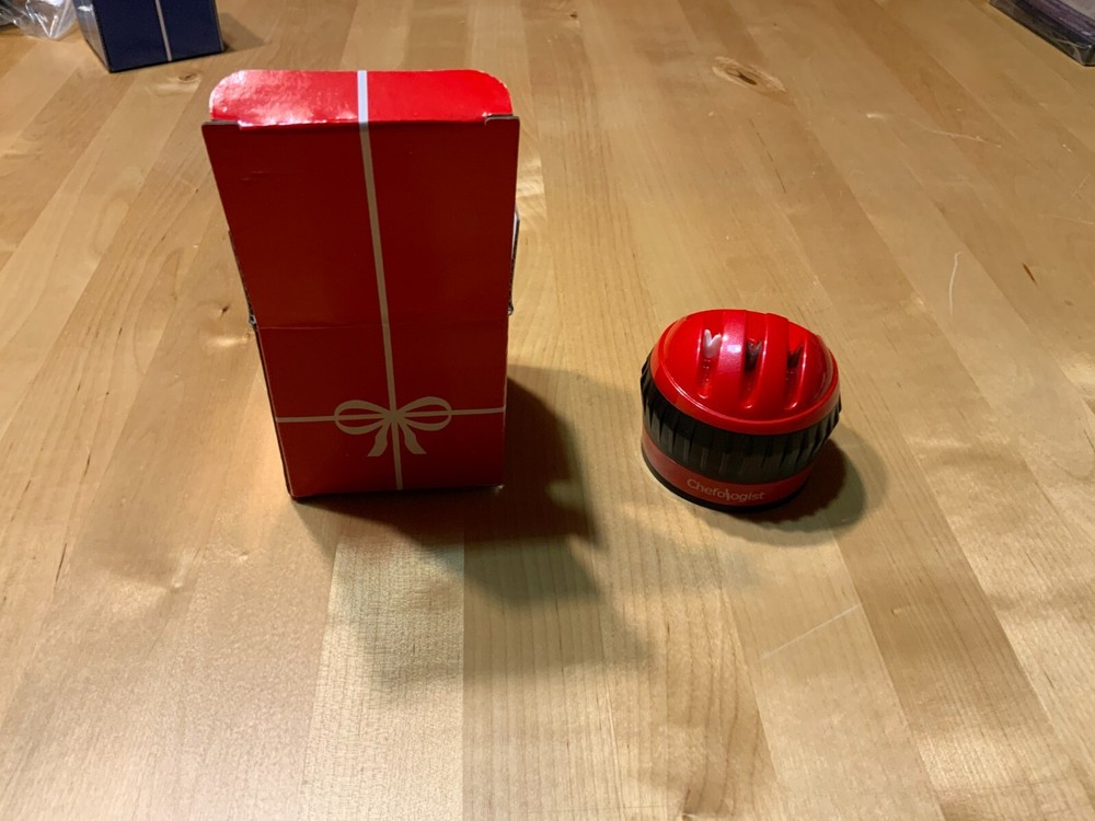 Little Red Knife Sharpener Kitchen Sharpening System Tool in gift box