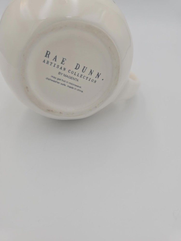 Rae Dunn Black and White Ceramic Creamer