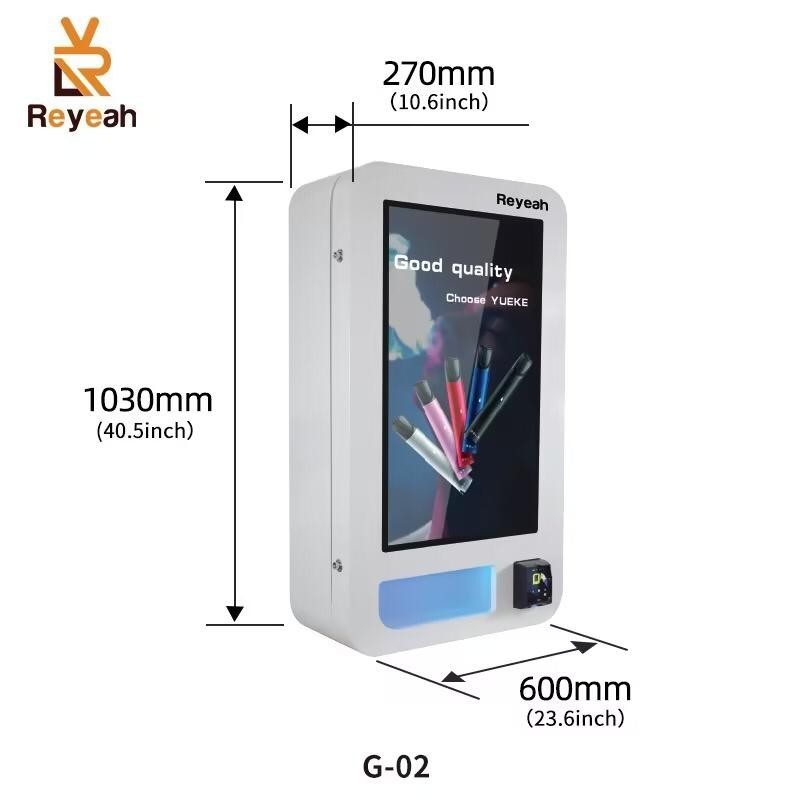 Wall mounted Vending Machine with touchscreen