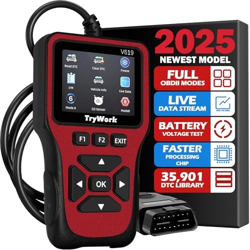 OBD2 Scanner Diagnostic Tool, Check Engine Code Reader with 35901 DTC Red