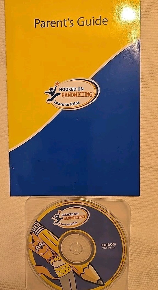 Hooked Phonics Hooked On Handwriting Learn To Print Activity Workbooks +CD-ROM