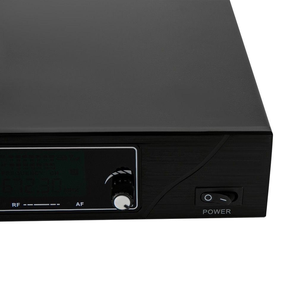 6-8 H Rectangular Cordless Wireless Microphone System 4 Channels for Conference