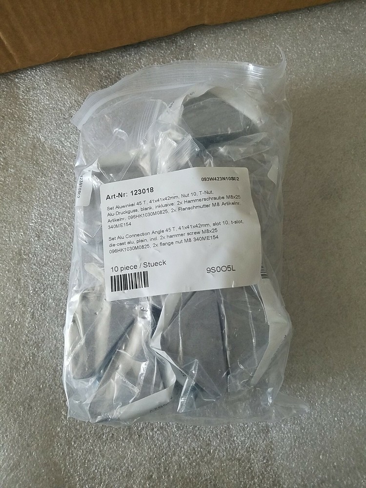Tecan Aluminum Bracket Set w/ Screws and Nuts