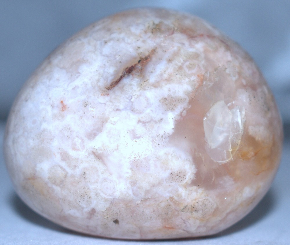 Flower Agate Palm Stone 1.94"/109 Grams
